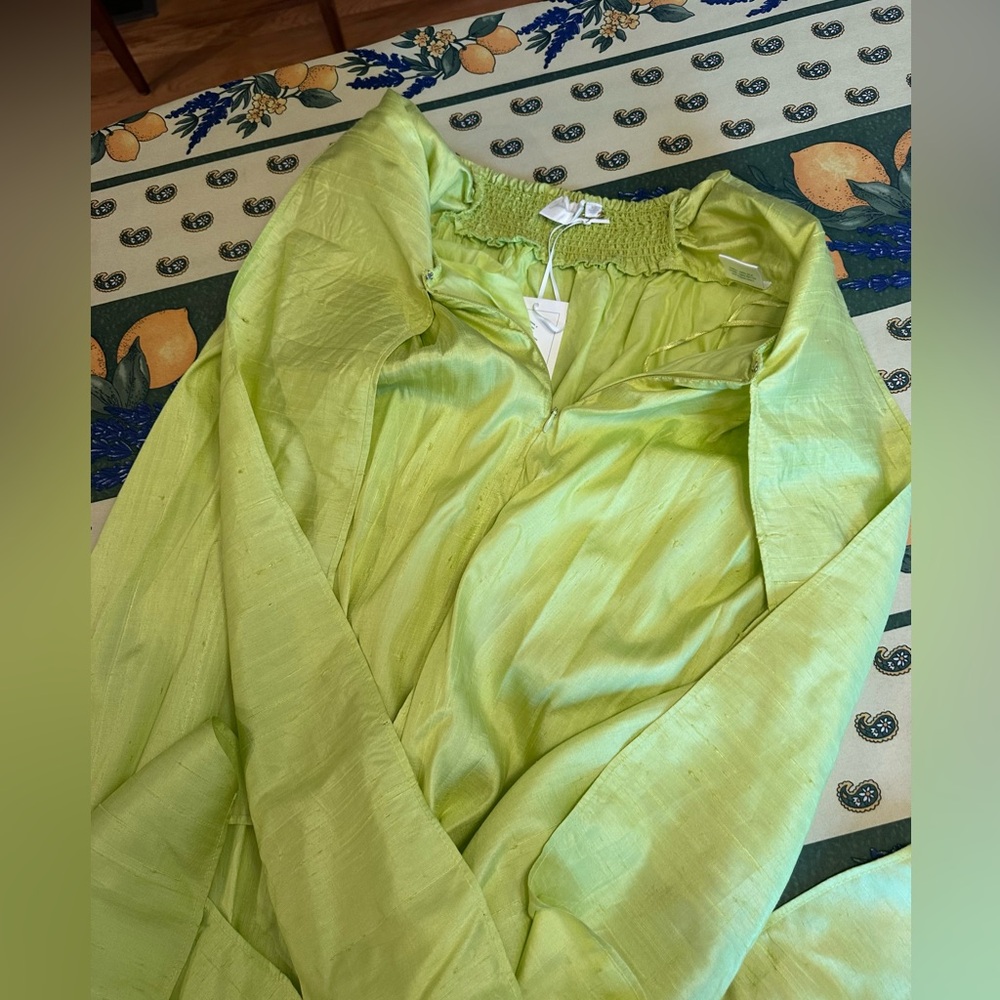 NWT Julia Amory Cartagena Wrap Skirt Dupioni Silk - Picture 14 of 14